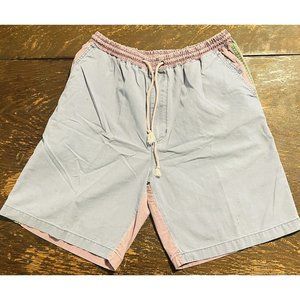 Vintage Color Block Shorts Trilogy 100% Cotton Large Pink Blue Green Pockets